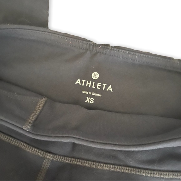 Athleta Womans Kick Booty Capri Activewear Legging Low Rise Pants Dark Grey XS - Picture 10 of 12